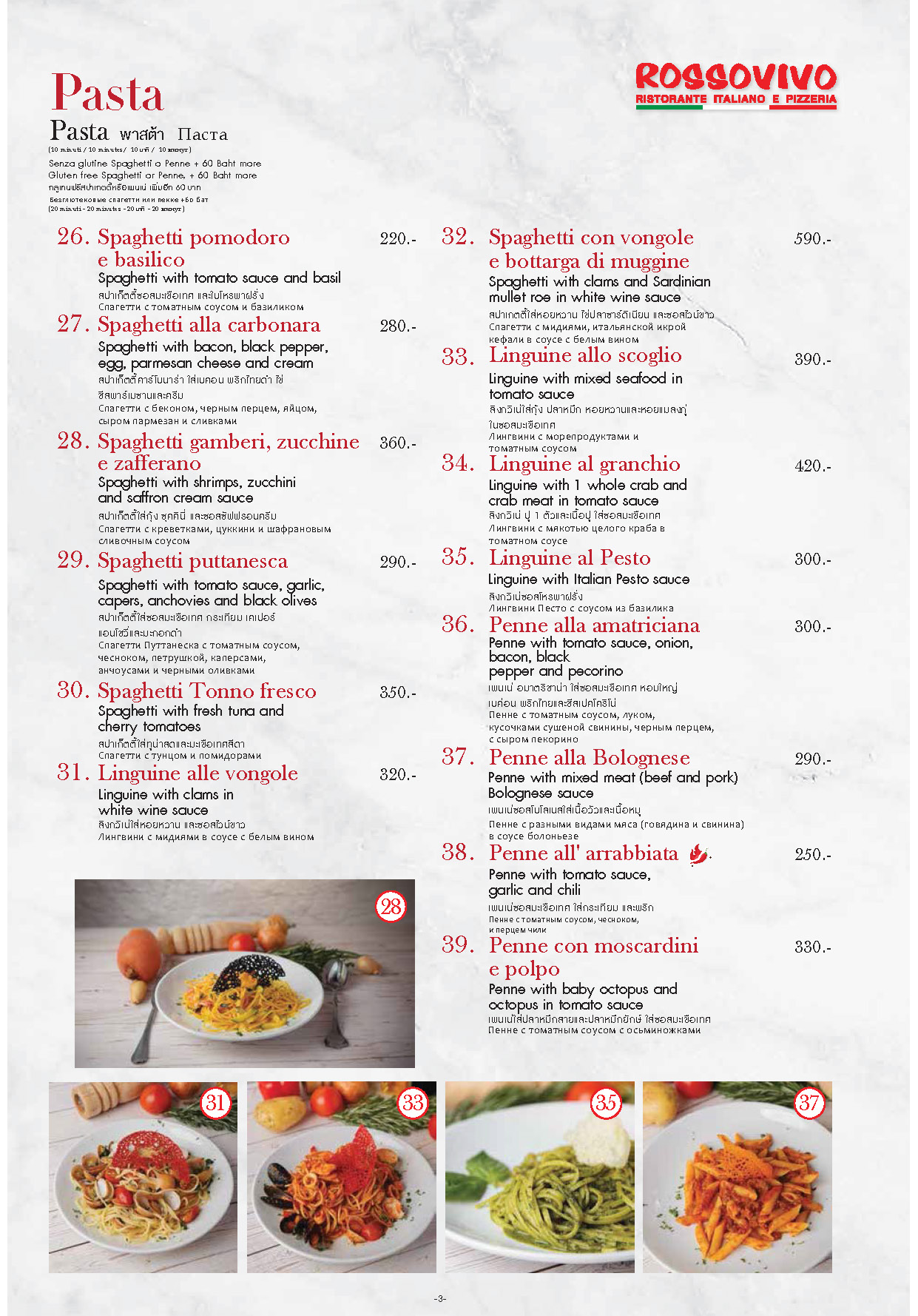 , Menu